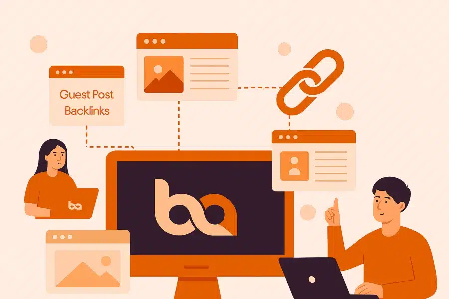 guest post backlink process infographic